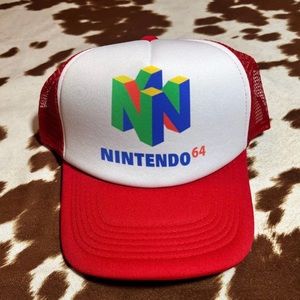NINTENDO 64 VINTAGE UNISEX ADULT TRUCKER CAP